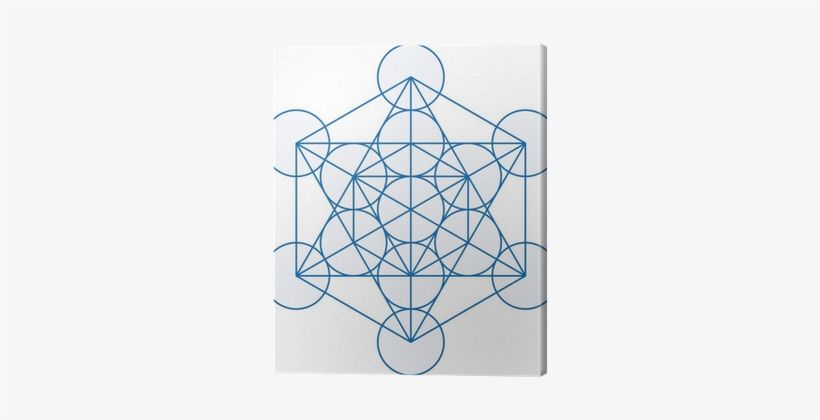 Metatrons Cube Canvas Print • Pixers® • We Live To - Metatron's Cube Simple, transparent png