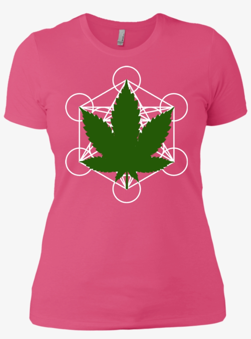 Metatron's Cube With Ganja - Shirt, transparent png