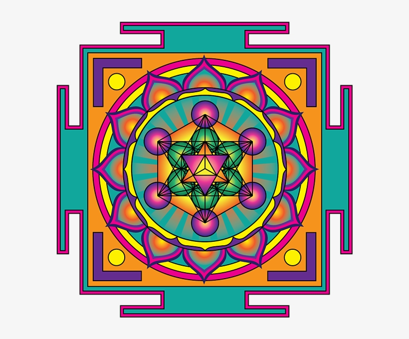 Click And Drag To Re-position The Image, If Desired - Metatron's Cube Art, transparent png