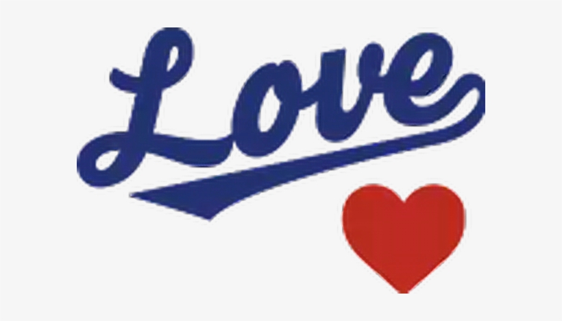 La Dodgers Heart Blue Love Logo Freetoedit - Los Angeles, transparent png