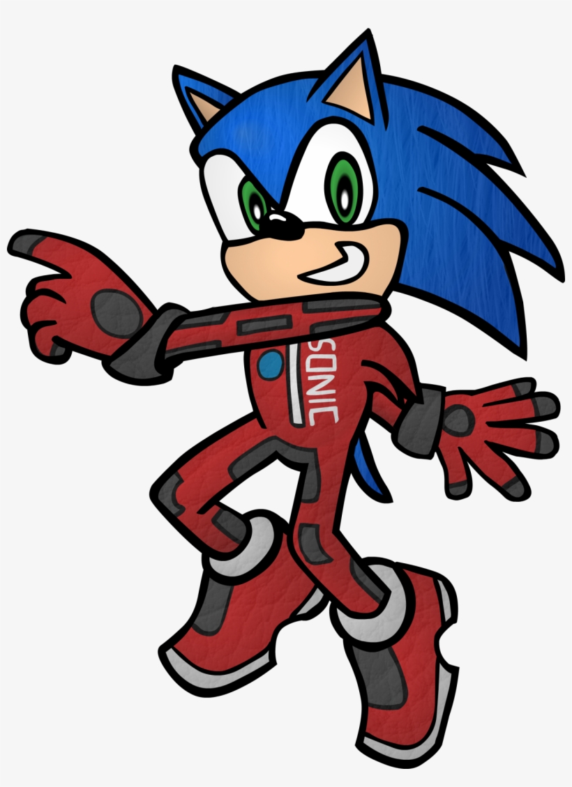 Sonic In His Racing Suit From Sonic Adventure 2, As - Sonic Adventure 2 Racing Suit Hd, transparent png