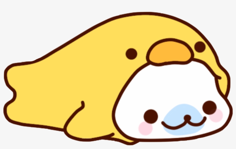 Cute Squishy Bear Chick Chicken Ice Polarbe - Kawaii Duck, transparent png
