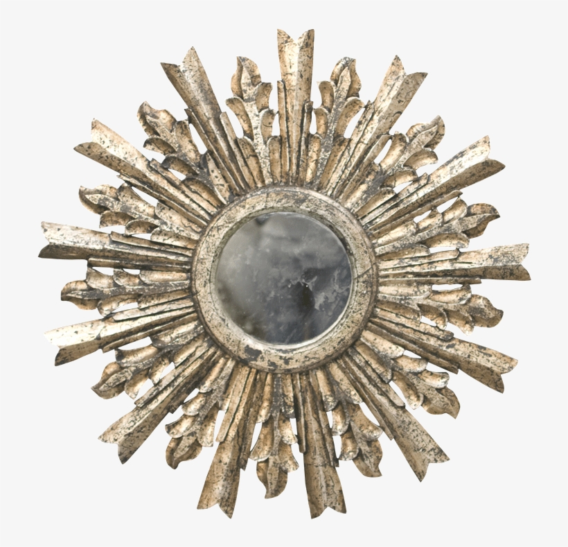 Toledo Gold Leaf Starburst Mirror - Worlds Away Goya Starburst Mirror In Silver Leaf Goya, transparent png