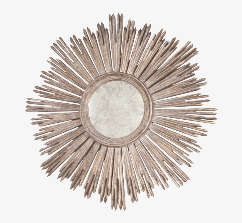 A Custom House - Margeaux Gold Leaf Starburst Mirror By Worlds Away, transparent png