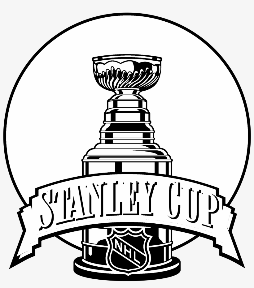 Stanley Cup 2001 Logo Black And White - Stanley Cup Black And White, transparent png