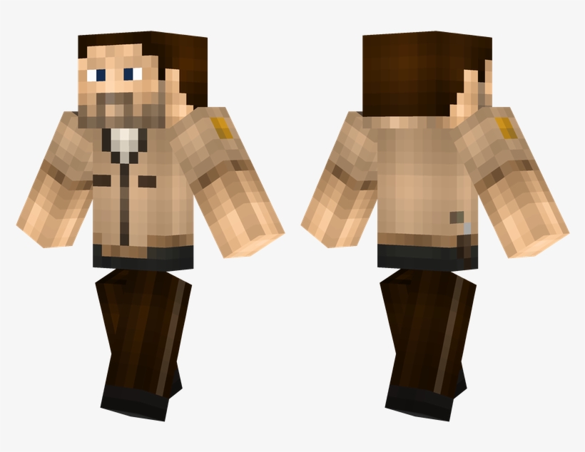 Rick Grimes - Minecraft Skin Superior Spiderman, transparent png