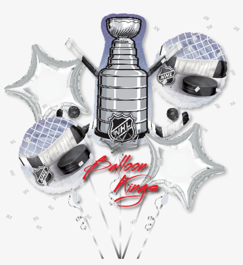 Nhl Stanley Cup Bouquet - Black & White Net And Hockey Puck, transparent png