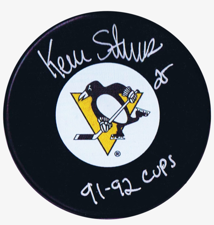 Kevin Stevens Pittsburgh Penguins Autographed Stanley - Pittsburgh Penguins Signed Puck, transparent png