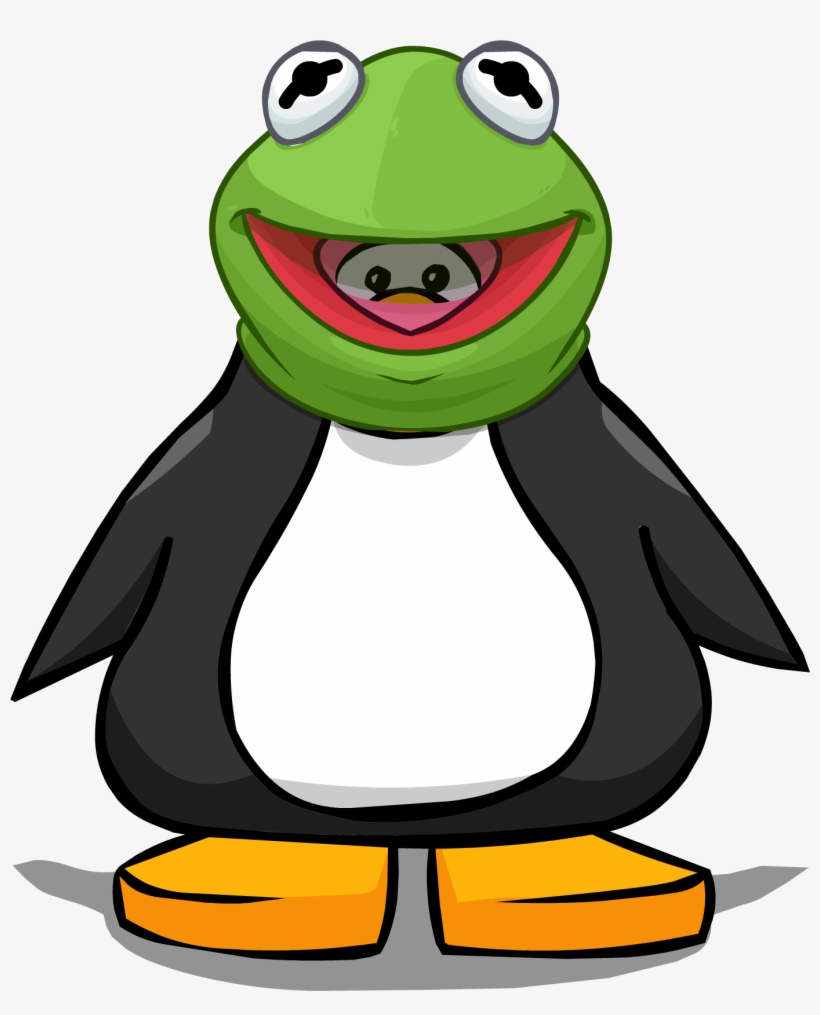 Kermit The Frog Head From A Player Card - Penguin With A Medal, transparent png