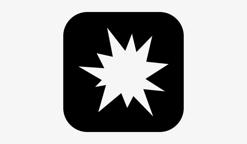 Star Of Irregular Shape Of An Explosion In A Rounded - 2 Inch Hail, transparent png