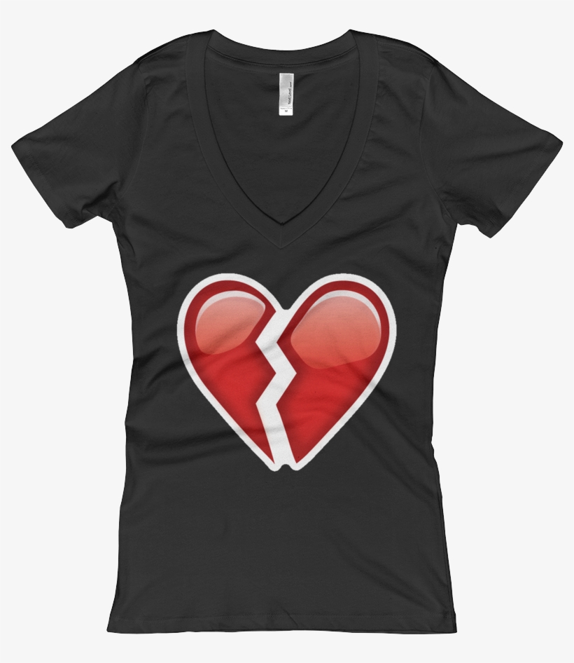 Women's Emoji V Neck - Adopt Don't Shop T Shirt | Rescue Dogs Matter Tee |, transparent png