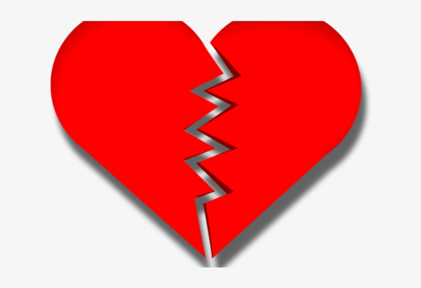 Broken Heart Clipart Big - Broke Love Png, transparent png