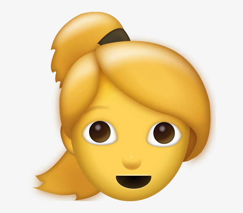 Download Ai File - Ponytail Emoji, transparent png