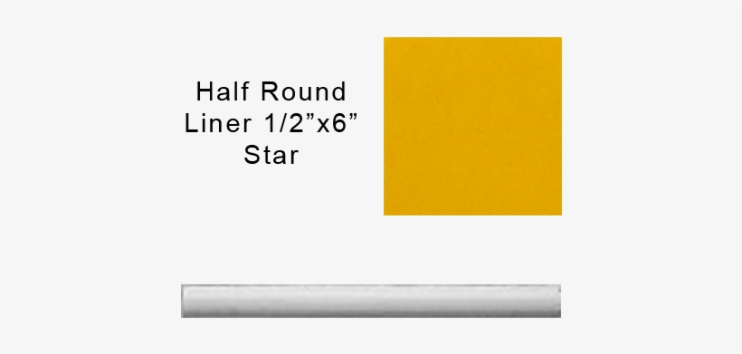 Genies Collection Half Round Liner In Star - Parallel, transparent png
