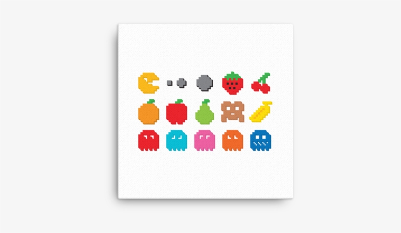 Pixel Pacman Canvas - Pac Man Clip Art, transparent png