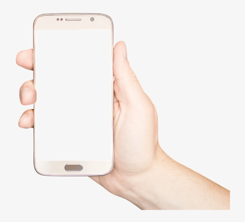 Holding Phone, Holding Mobile, Holding Smartphone - Hitam, transparent png
