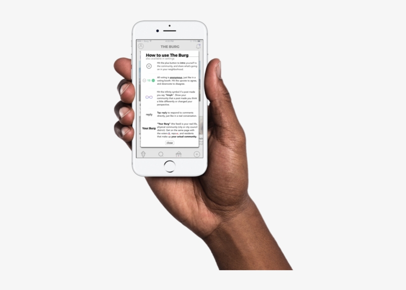 Man Holding Iphone 7 Silver African American - Iphone, transparent png