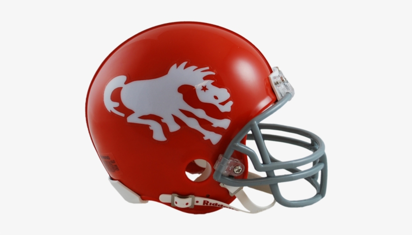 Denver Broncos Vsr4 Mini Throwback Helmet - Broncos Mini Helmet, transparent png