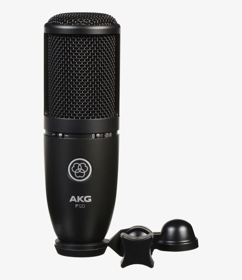 Akg P120 Studio Condenser Microphone - Akg P220 Perception 220 Large-diapraghm Condenser Microphone, transparent png