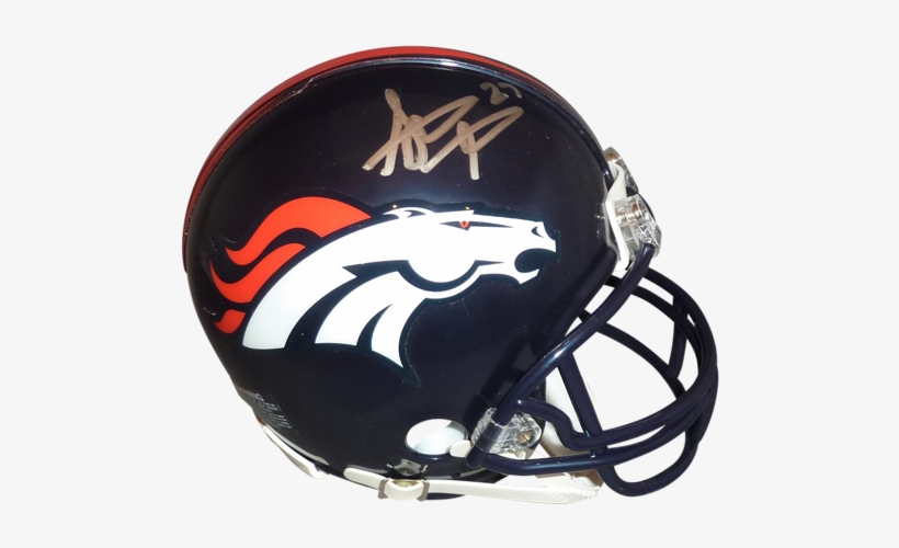 Steve Atwater Autographed Denver Broncos Mini Helmet - Denver Broncos, transparent png