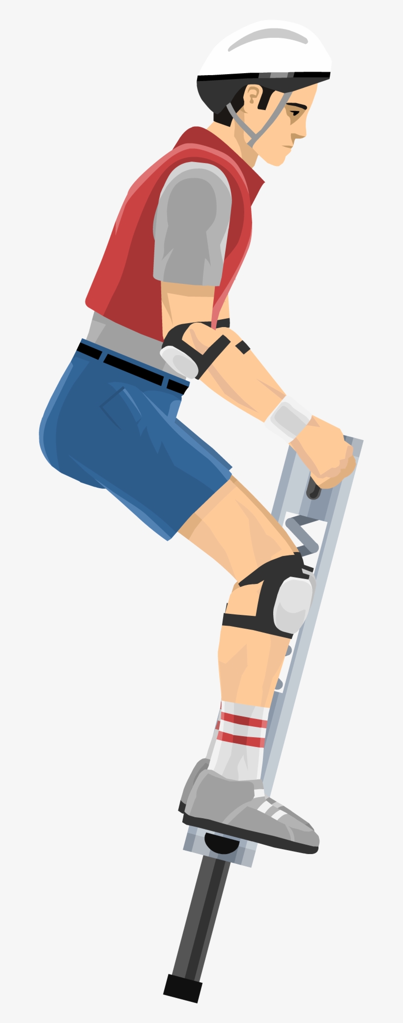 Clip Stock Pogostick Man Wiki Fandom Powered By Wikia - Happy Wheels Pogo Man, transparent png