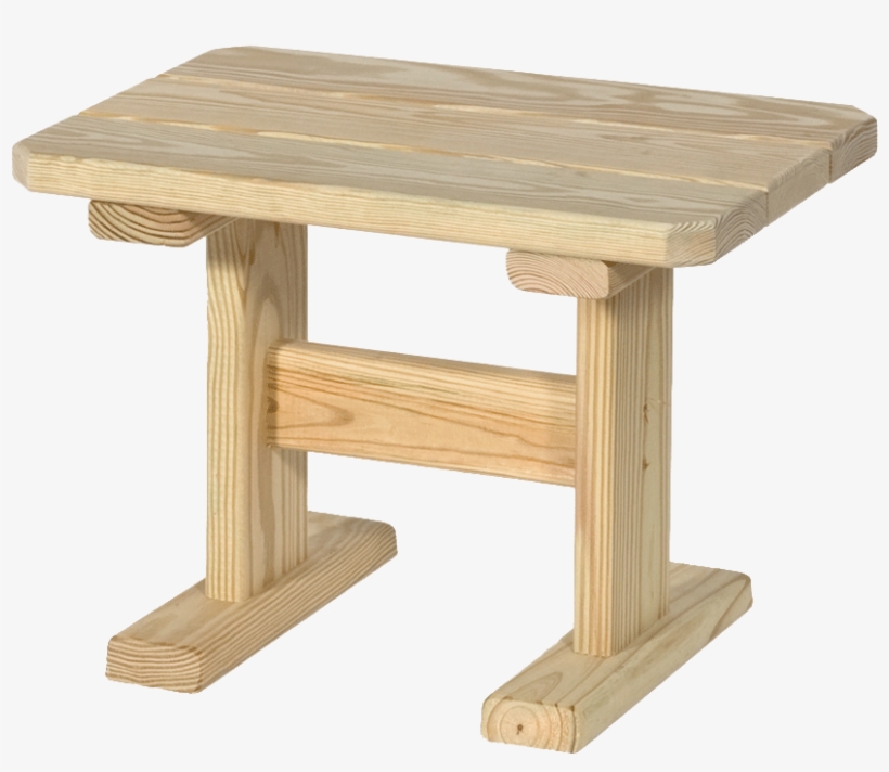 Wooden End Table - Pressure Treated End Table, transparent png