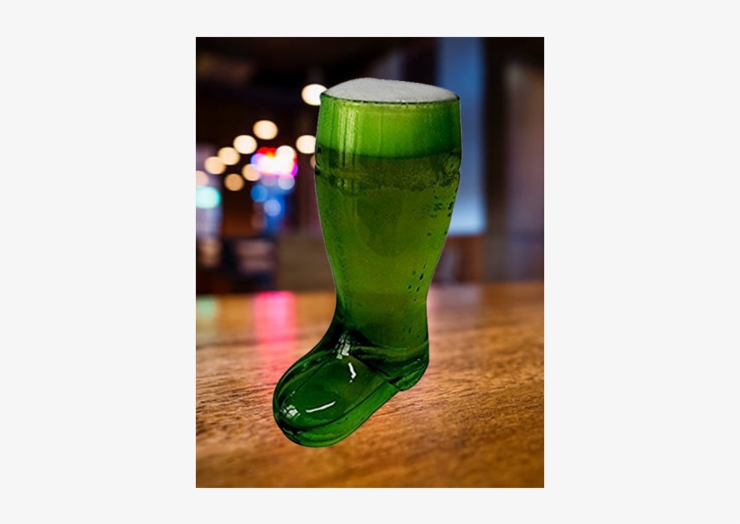 Barraid Green Beer Boot Glass - Oktoberfest Haus 2.0 L Mouth Blown Boot, transparent png