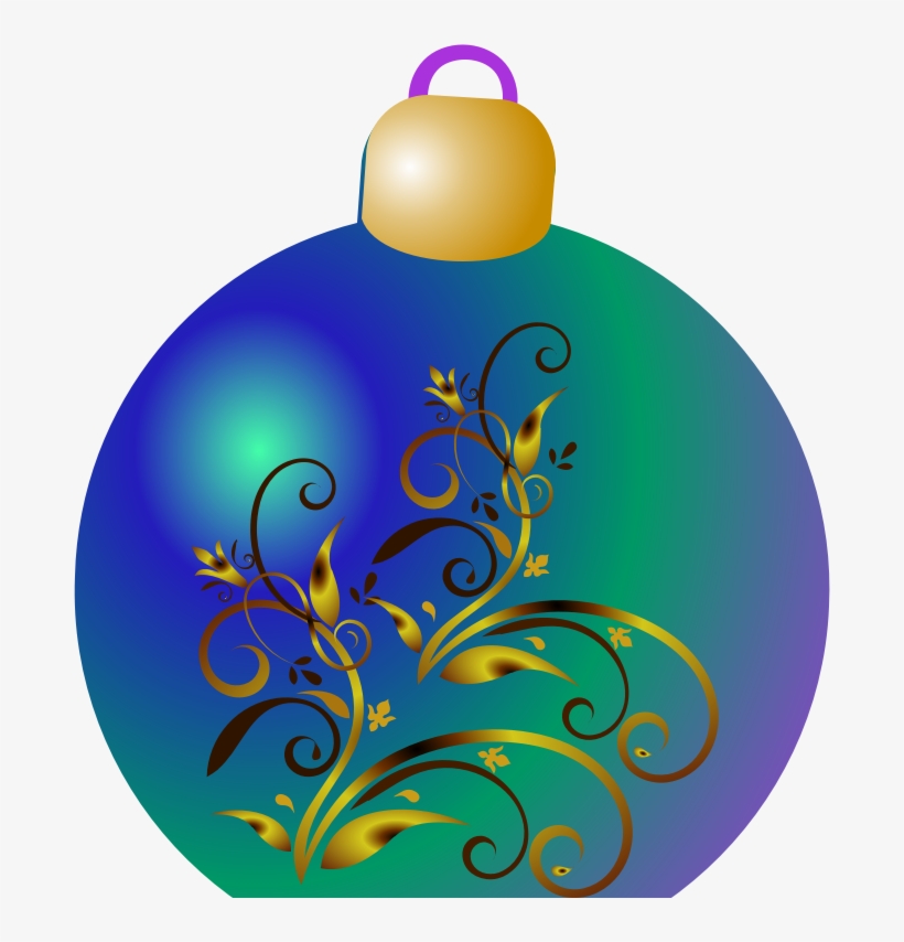 Medium Image - Christmas Ornament Clipart Blue, transparent png