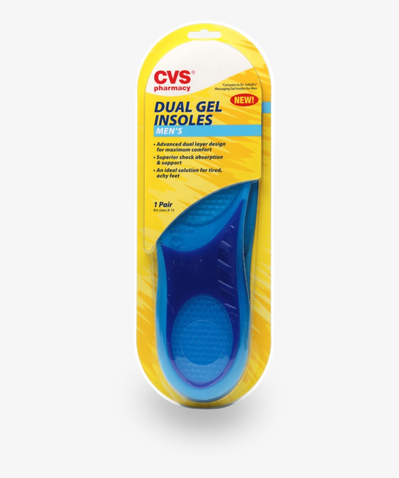 Cvs Pharmacy Insoles, Dual Gel, Men's, Fits Sizes 813 958x1024 PNG