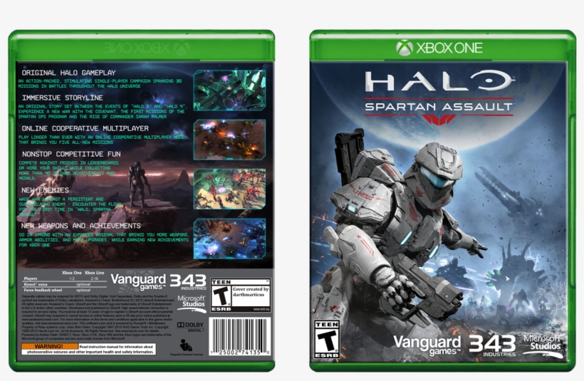Spartan Assault Box Cover - Halo Spartan Assault Xbox 360 Cover, transparent png
