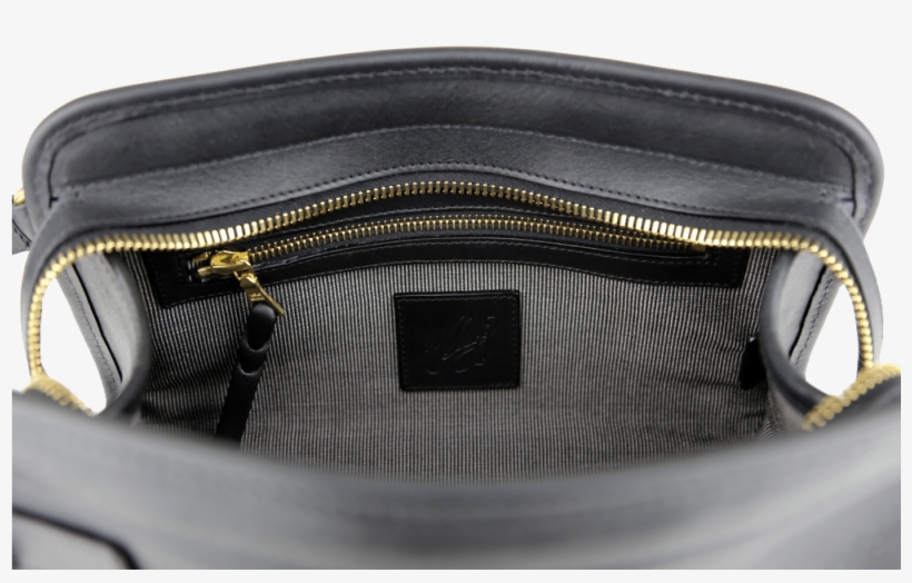 Black Large Travel Kit Shrunken Bison Leather - Handbag, transparent png