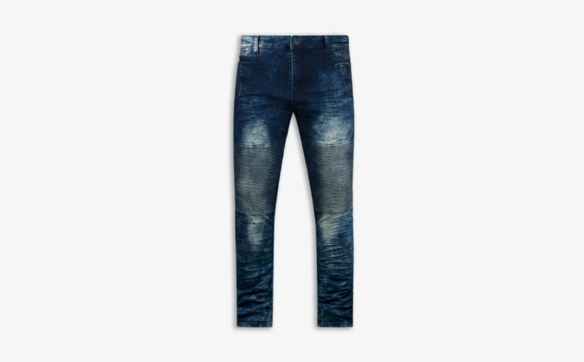 Mens Rs7 Premium Distressed Stretch Zipper Biker Ripped - Slim-fit Pants, transparent png