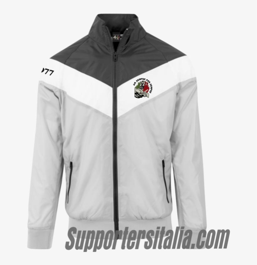 Arrow Zip Windbreaker - Jacket, transparent png