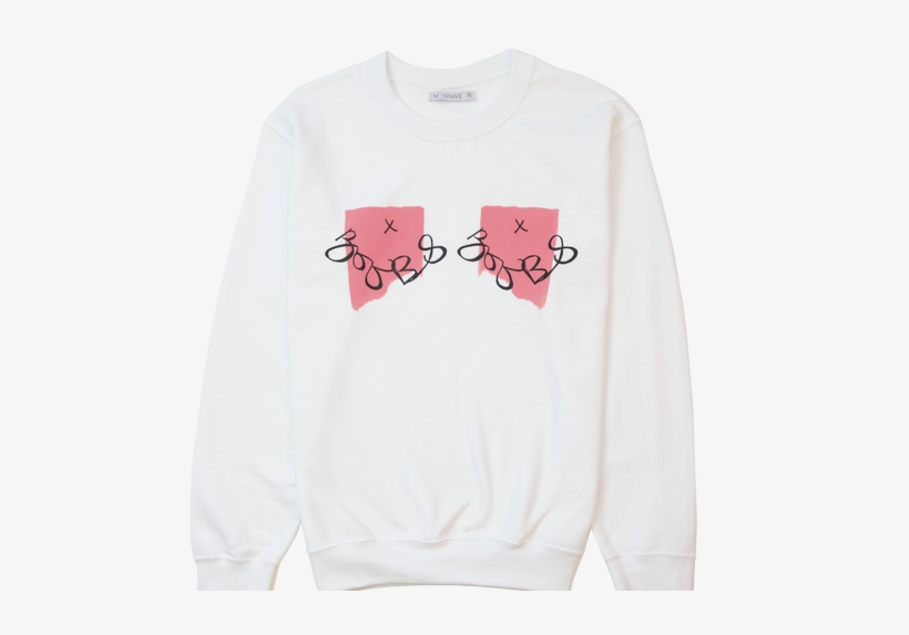 Boobs Sweatshirt - Long-sleeved T-shirt, transparent png