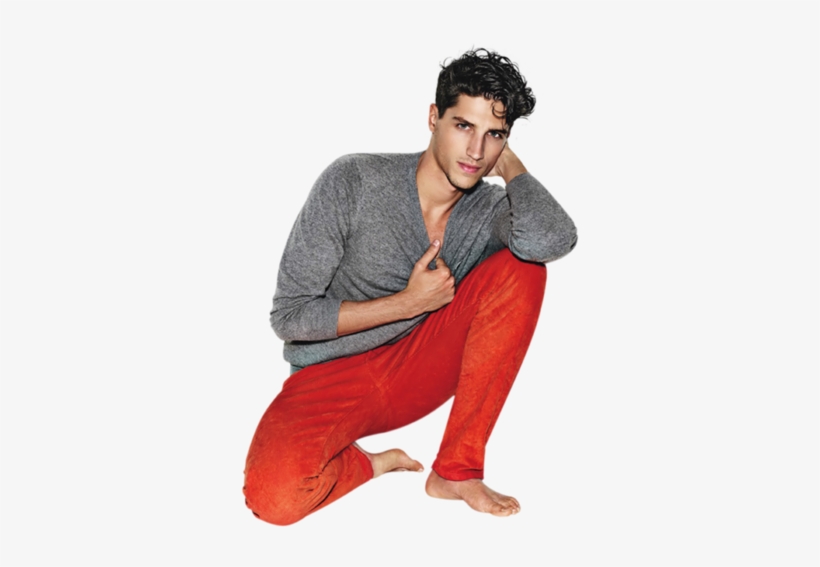 Share This Image - Curly Male Model Barefoot, transparent png