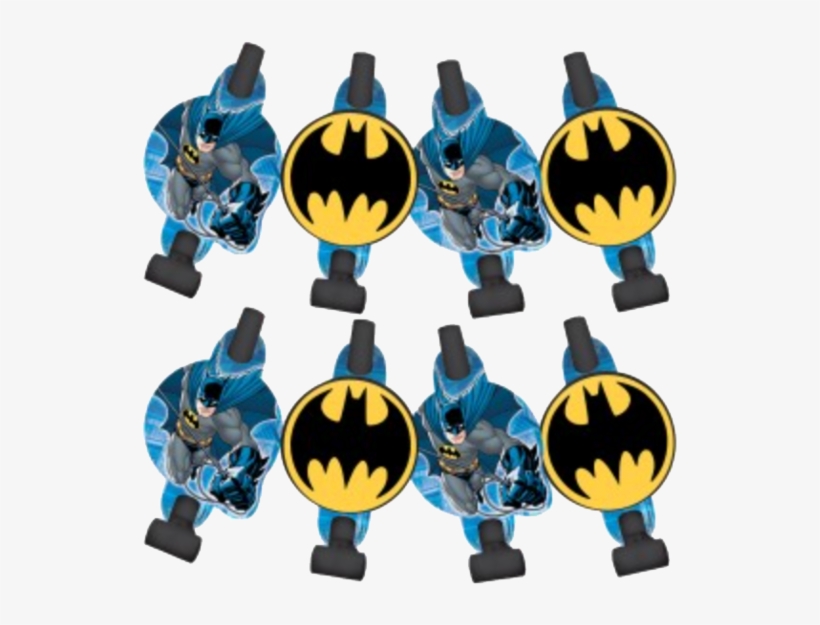 Batman Party Blowouts Pk8 - Batman Blowouts, transparent png