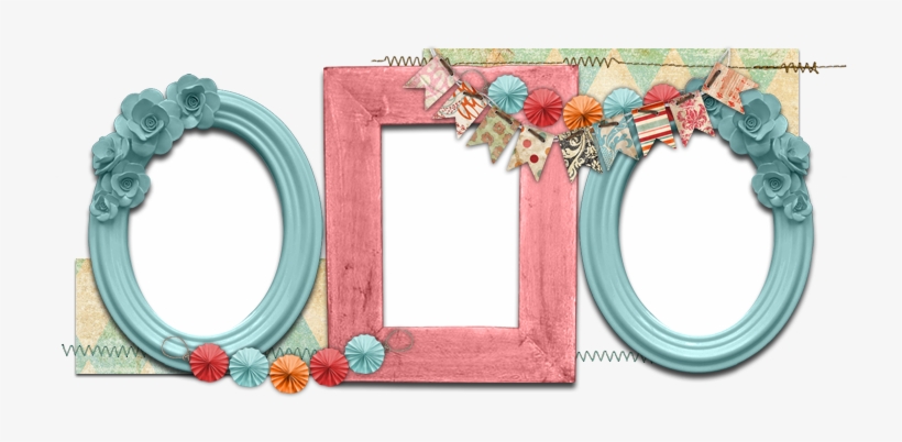 Pink Wink Banner - Vintage Frame Girl Png, transparent png