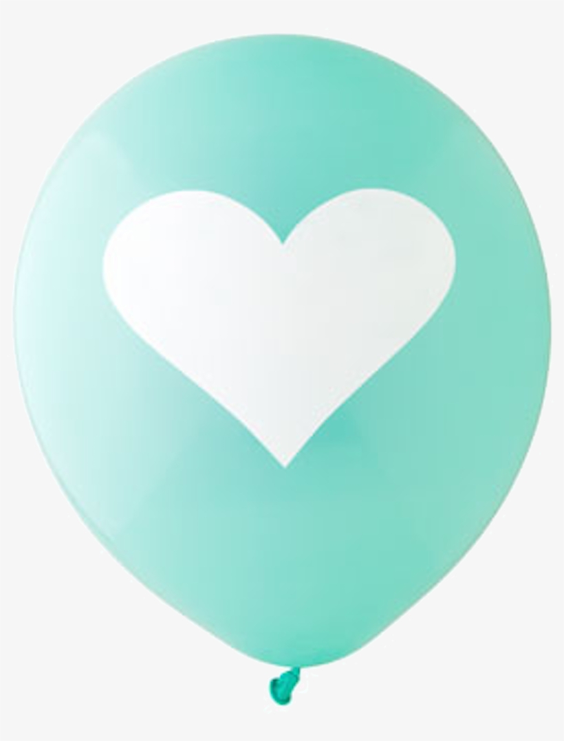 12 Big Heart Balloon Aqua 6389big V=1496008974 - Balloon, transparent png