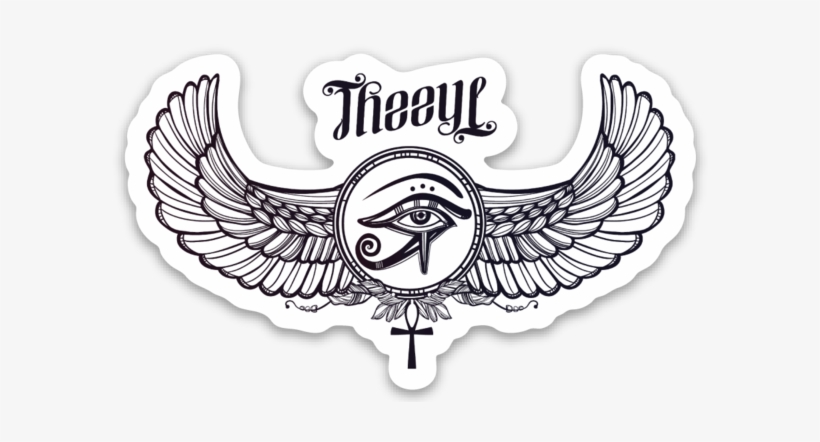 Eu Eye Of Horus Die Cut Sticker - Egyptian Symbol Tattoo Drawings, transparent png