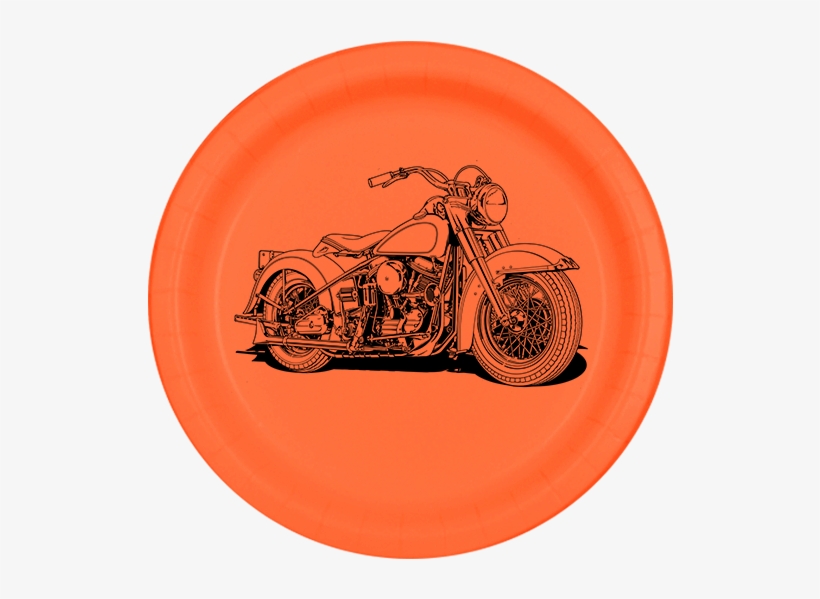 Click For Larger Picture Of Hawg Motorcyle Dinner Plate - Harley Davidson Paper Plates, transparent png