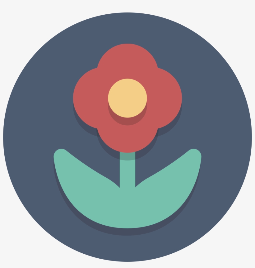 Open - Flower Icon Circle Png, transparent png