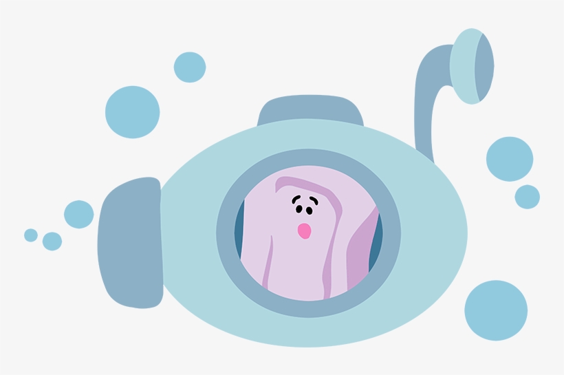 Blue's Clues Slippery In Submarine Blues Clues, Bubble - Portable Network Graphics, transparent png