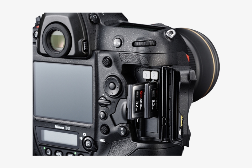 Nikon Clipart Video Camera - Nikon D5 Card Slots, transparent png