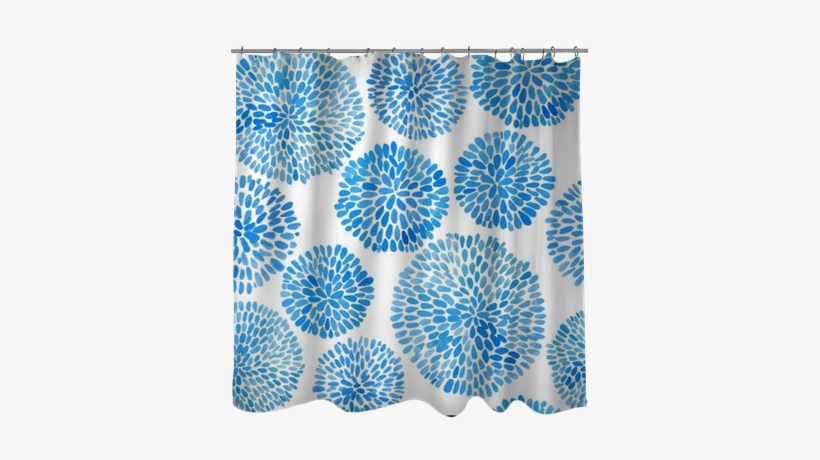 Japanese Flower Circle Pattern - Boho Eklektisches Blaues Indigo-kissen Kissen, transparent png