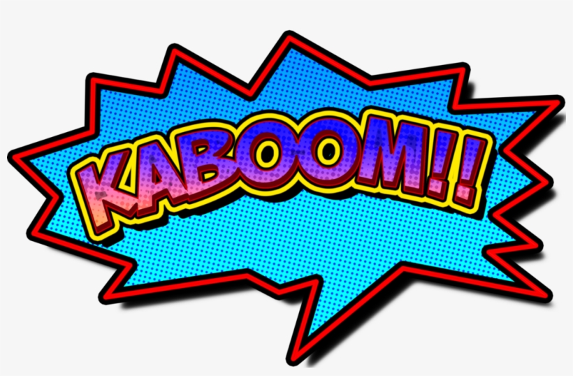 Comic Book Themed Speech Bubbles - Kaboom Speech Bubbles, transparent png