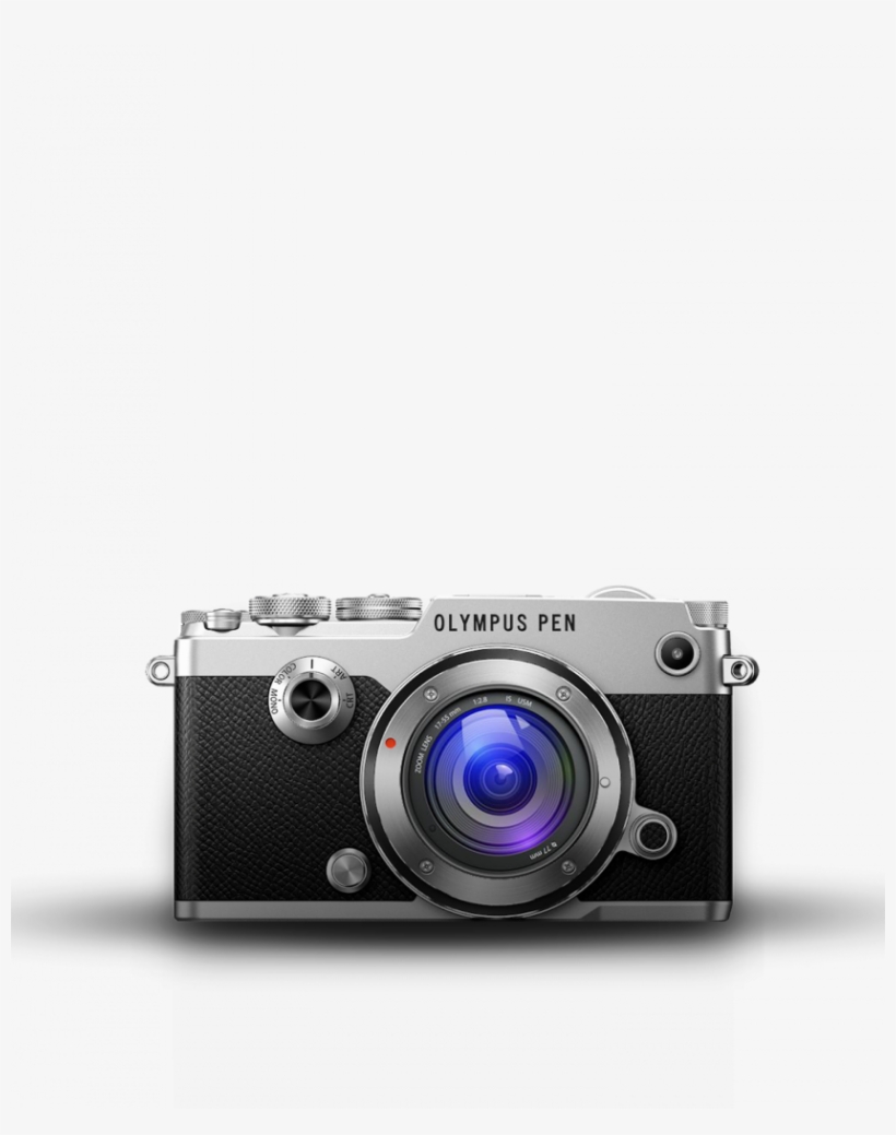 Camera Png Zero Movie Poster Editing Background - Olympus Pen-f Mirrorless Camera Body In Silver, transparent png