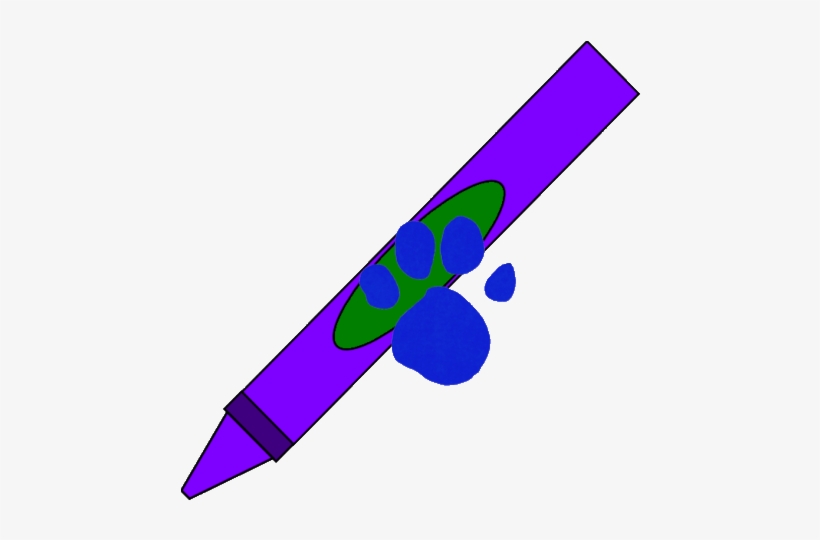 Our 2nd Clue Is Crayon Blues Clues - Blues Clues Purple Crayon, transparent png