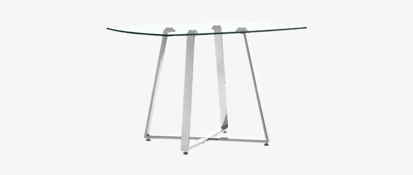 Lemon Drop Dining Table - Lemon Drop Modern Chromed Steel Base Tempered Glass, transparent png