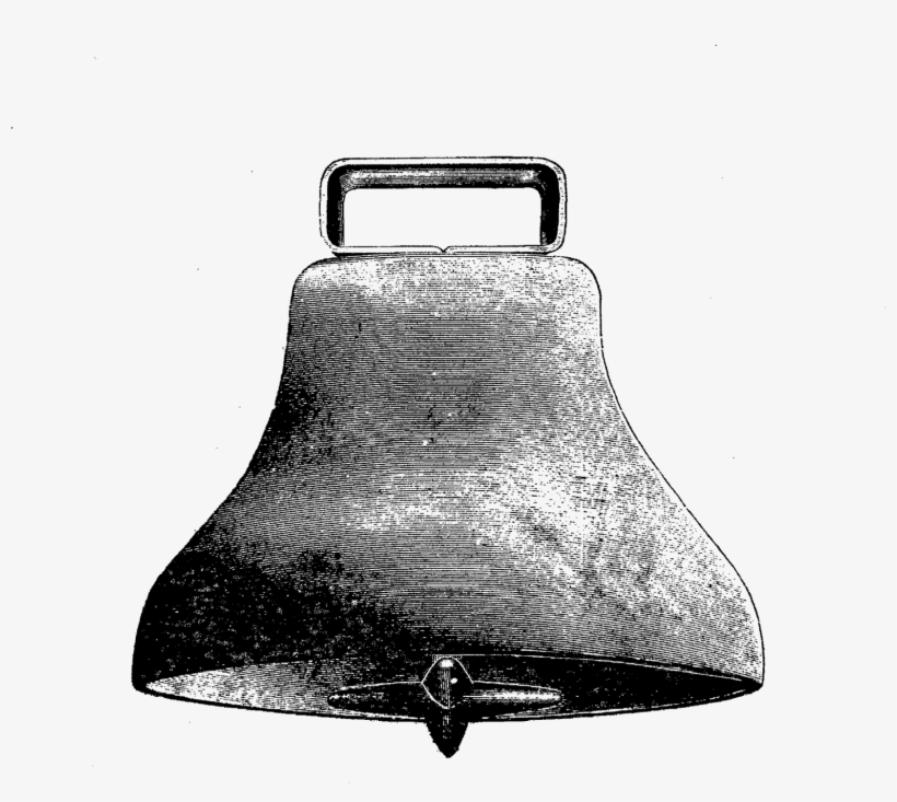 This Is A Digital Bell Stamp Of A Vintage Cowbell - Digital Stamp, transparent png