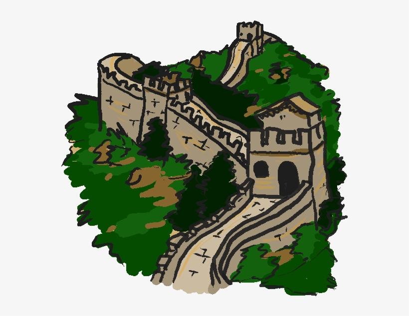 Great Wall Of China Transparent Background - Clip Art Great Wall Of China, transparent png
